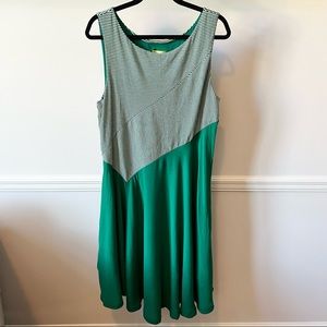 Anthropologie Maeve Cameron Dress size XL emerald green sleeveless